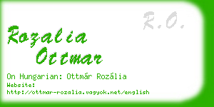 rozalia ottmar business card